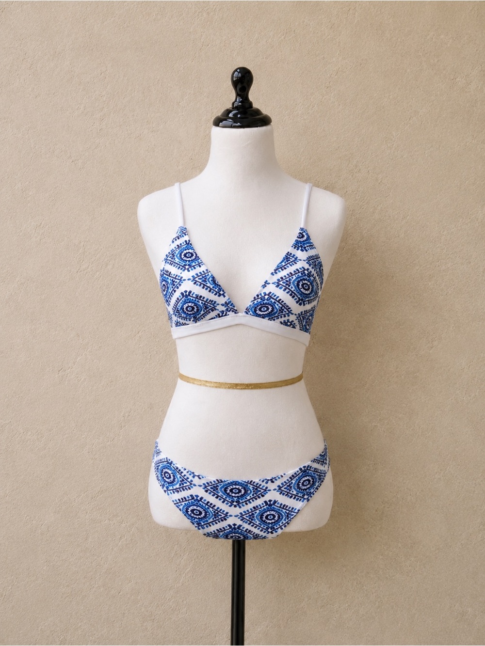 Swimlemon Size Small Blue & White Bikini ~ New